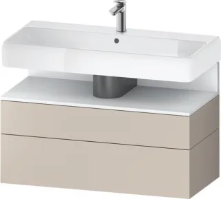Duravit Qatego Waschtischunterbau wandhängend Taupe Matt 990x470x590 mm - QA4395018910010 QA4395018910010