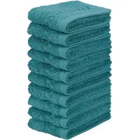 OTTO home Waschlappen Regona, Seiftücher 30x30cm, flauschig und weich, 500 gr/m², (Set, 10-St), Premium Handtücher mit Bordüre, Handtuch-Set, 100% Baumwolle