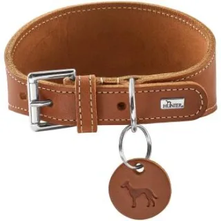 Dog Sport HUNTER Windhundhalsband aalborg cognac XS