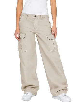 Enzo | Damen Cargo Baggy-Hosen