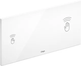 Viega WC Betätigungsplatte VisignforCare 8352.21 in Kunststoff weiß-alpin 653828