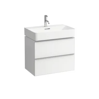LAUFEN Space Waschtischunterschrank H4101621601001 63,5x52x41cm, mit 2 Schubladen, weiß matt
