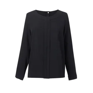 Brook Taverner - "Roma" Bluse für Damen Langärmlig (Schwarz)