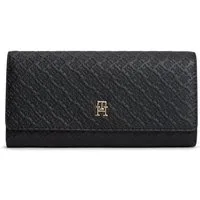Tommy Hilfiger Geldbörse TH ICON LRG FLAP WALLET MONO, Damen Geldbeutel, Portemonnaie mit TH-Schmucklogo