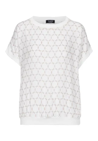 tuzzi - Shirt GOLDEN OASIS mit Bundabschluss café au lait/ecru - Gr. - 38