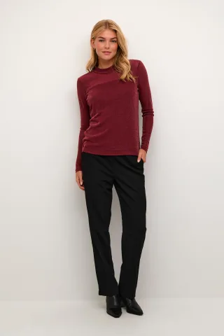 Langarm-Bluse KAolga Langarm-Bluse Regular fit bordo