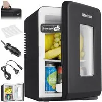 tectake Kühlbox Tragbarer 2 in 1 Mini-Kühlschrank, 27 x 31 x 41 cm, 14 l, leicht und leise, mit ECO-Modus und AC- und DC-Kabel