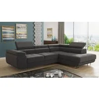 Sofnet Ecksofa Caris, mit Schlaffunktion und Bettkasten, Wohnlandschaft mit einstellbare Kopfstützen, Schlafsofa