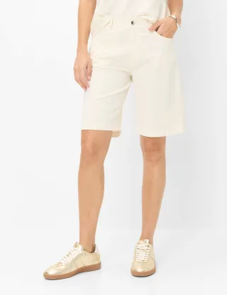 Brax Damen Bermuda Style MAINE B OFFWHITE, cremeweiß, Gr. 46