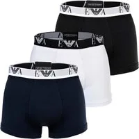 Emporio Armani Boxer Herren Boxershort 3er Pack Baumwolle BOLD MONOGRAM (Packung, 3er Pack)