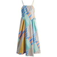 Next Sommerkleid Sommerkleid mit schmalen Trägern und Baumwolle (1-tlg)
