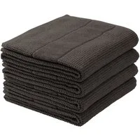 Schiesser Handtücher Turin aus 100% Baumwolle in dezenter Reiskornoptik, Frottier (Set, 4-St), MADE IN GREEN by OEKO-TEX®