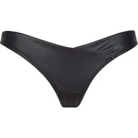 Axami String Kunstleder String schwarz Latexlook elastisch Slip Wetlook (einzel, 1-St)