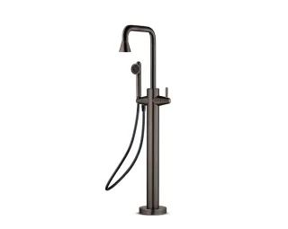 JEE-O cone Wannenarmatur freistehend mit Umsteller und Handbrause, gun metal, 900-3116 900-3116