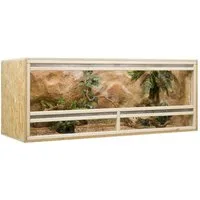 M&S Reptilien Terrarium Holzterrarium 150x60x60cm mit Seitenbelüftung