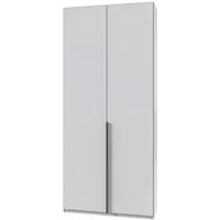Wimex Kleiderschrank Mugano,in 5 Breiten,2 Höhen,2 Tiefen, viele Farben, Made in Germany (in Basic oder Premium Ausstattung) mit langen Griffen aus Metall, mit oder ohne Spiegel