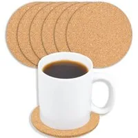BENSON Glasuntersetzer 6-24 Kork Untersetzer Bierdeckel Tasse 10 cm, 6-tlg., Korkuntersetzer, Glas, Flasche, Rund