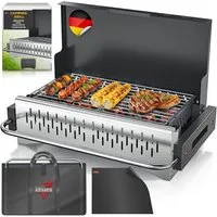 KESSER Holzkohlegrill tragbarer Campinggrill aus pulverbeschichtetem Stahl, Tischgrill Outdoor BBQ ideal für Camping, Picknick & Angeln