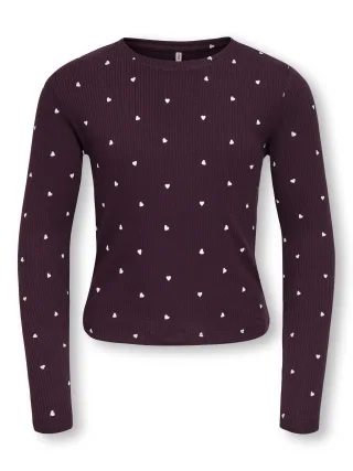 KIDS ONLY - KOGBELLA LIFE AOP L/S TOP JRS NOOS Winetasting - Gr. - 152