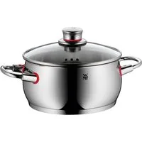 WMF Bratentopf Quality One, Cromargan® Edelstahl Rostfrei 18/10 (2-tlg), Cool+ Technologie für wärmereduzierte Griffe, breiter Schüttrand