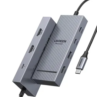 UGREEN CM8880 7-in-1 Type-C Docking Station with 4K60Hz 2HD / 10Gbps USB-A&C Ports PD100W USB HUB for PC Laptop Computer