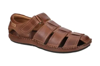 Pikolinos 06J-5433 cuero Tarifa Herren Sandale braun bequeme Gummisohle