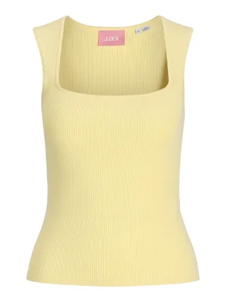 JJXX - JXPOSIE SQUARE NECK TOP KNIT Sunlight - Gr. - XL