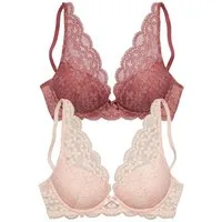petite fleur by Lascana Push-up-BH (Packung, 2 Stück) in High Apex Schnittform, Dessous