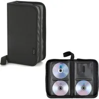 Hama CD-Hülle 120er CD-Tasche Wallet Aufbewahrung Schwarz, für 120x CD DVD Blu-Ray Disc Sleeves Case Hülle Schutzhülle Antistatik