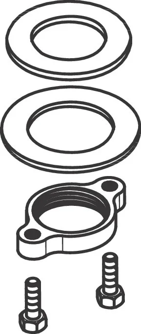 Hansgrohe Schaftbefestigung kpl 2-Loch Wannenrandmischer,94742000 94742000