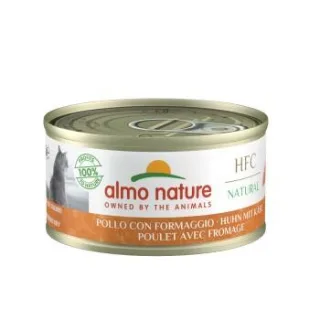 Almo nature HFC Natural Nassfutter Katze Huhn und Käse 48x70 g