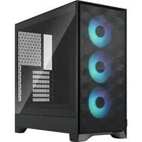 Pop 2 Air Black TG RGB, Tower-Gehäuse schwarz, Tempered Glass