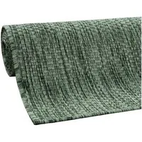 KADIMA DESIGN Teppich Unifarben Wohnzimmer schmutzabweisend Teppich Kurzflor, Rechteckig, Höhe: 4 mm, 100% Polypropylen, Rücken aus Polypropylen, Rechteckig, 60x100cm, Grün