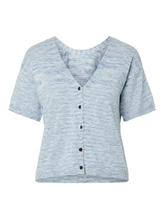 PIECES - PCGAIL SS REV V-NECK KNIT CARDIGAN MSA Hydrangea - Gr. - L