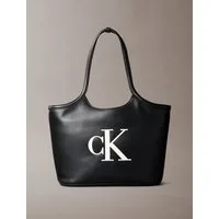 Calvin Klein Tragetasche BOLD CK SHOPPER, Shopper, Damen Umhängetasche, Schultertasche mit plakativem CK-Logo