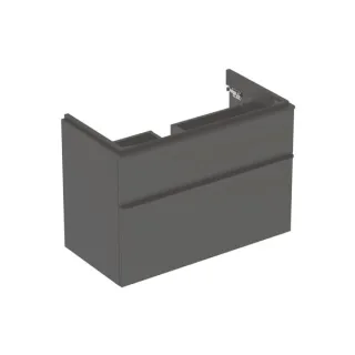 Geberit Smyle Square Unterschrank für Waschtisch, m. 2 Schubladen 88,4x61,7x47cm, lava, 500354JK1 500354JK1