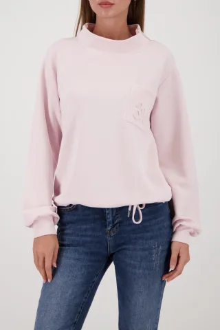 monari - Sweatshirt mit 3D-Druck light rose - Gr. - 46