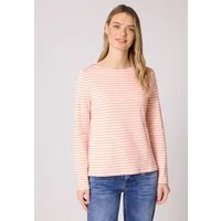STREET ONE Langarmshirt aus reiner Baumwolle