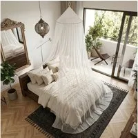Sekey Moskitonetz Moskitonetz Bett Insektenschutz für Einzel- und Doppelbett Fliegennetz, 60x220x850cm Einzel Baldachin für Schlafzimmer, Reise und Kinderzimmer