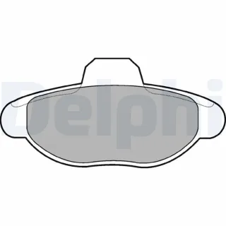 Delphi Bremsbel?ge vorne Fiat Cinquecento Seicento