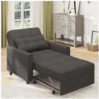 Bealife Sessel 3 in 1 Klappsessel, Schlafsessel, Liegesessel, 191 cm erweiterte (1 Set,Sessel, Relaxsessel), Liegefläche 191cm, verstellbar