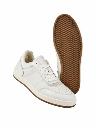 Mey & Edlich Herren Großes-Tennis-Sneaker Weiß Obermaterial: Rindleder