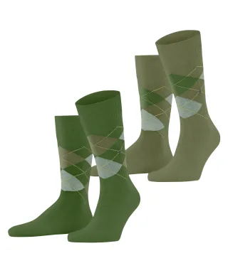 Burlington - Burlington Everyday Argyle Herren fir green - Gr. - 43