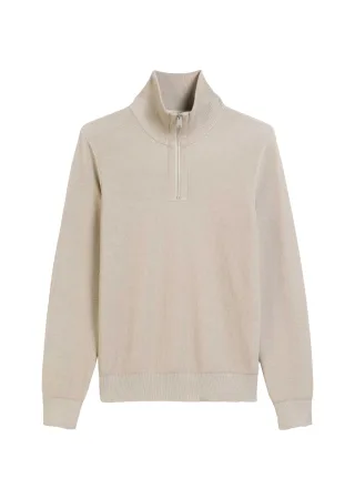 Marc OPolo Casual - Troyer mit Reißverschluss beige - Gr. - XL