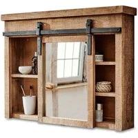 Mirabeau Waschbeckenschrank Spiegelschrank Taylors Island braun