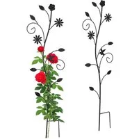 relaxdays Rankhilfe Blumendesig, 2 St., 2er Set, 2er Pack