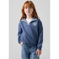 Levi's® Kids Sweatshirt LVG COLLEGIATE LS COLLAR TOP mit Umlegekragen und Taschen, for Girls