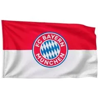 FC Bayern München Fahne FC Bayern München I Hissfahne Logo 250x150 cm I Rot/Weiß