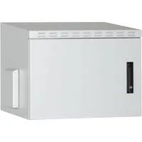 Wandgehäuse IP55 - zur Anwendung im Außenbereich - 600x600 mm (BxT), IT-Schrank hellgrau, 7 Höheneinheiten