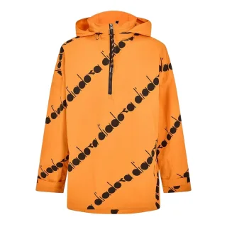 Diadora - Anorak für Herren (Orange/Schwarz)
